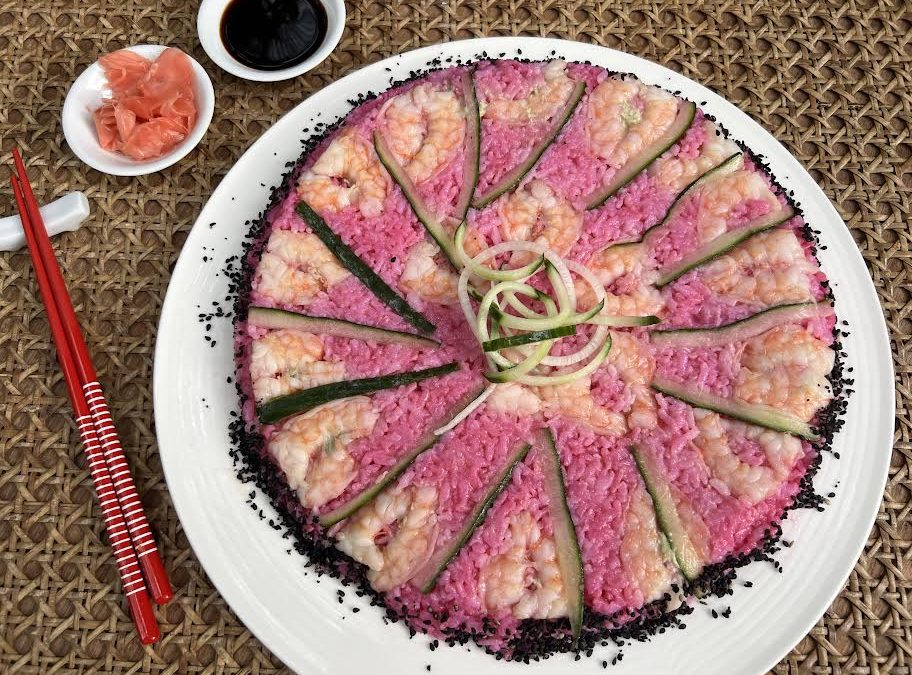 Sushi Prawn Cake